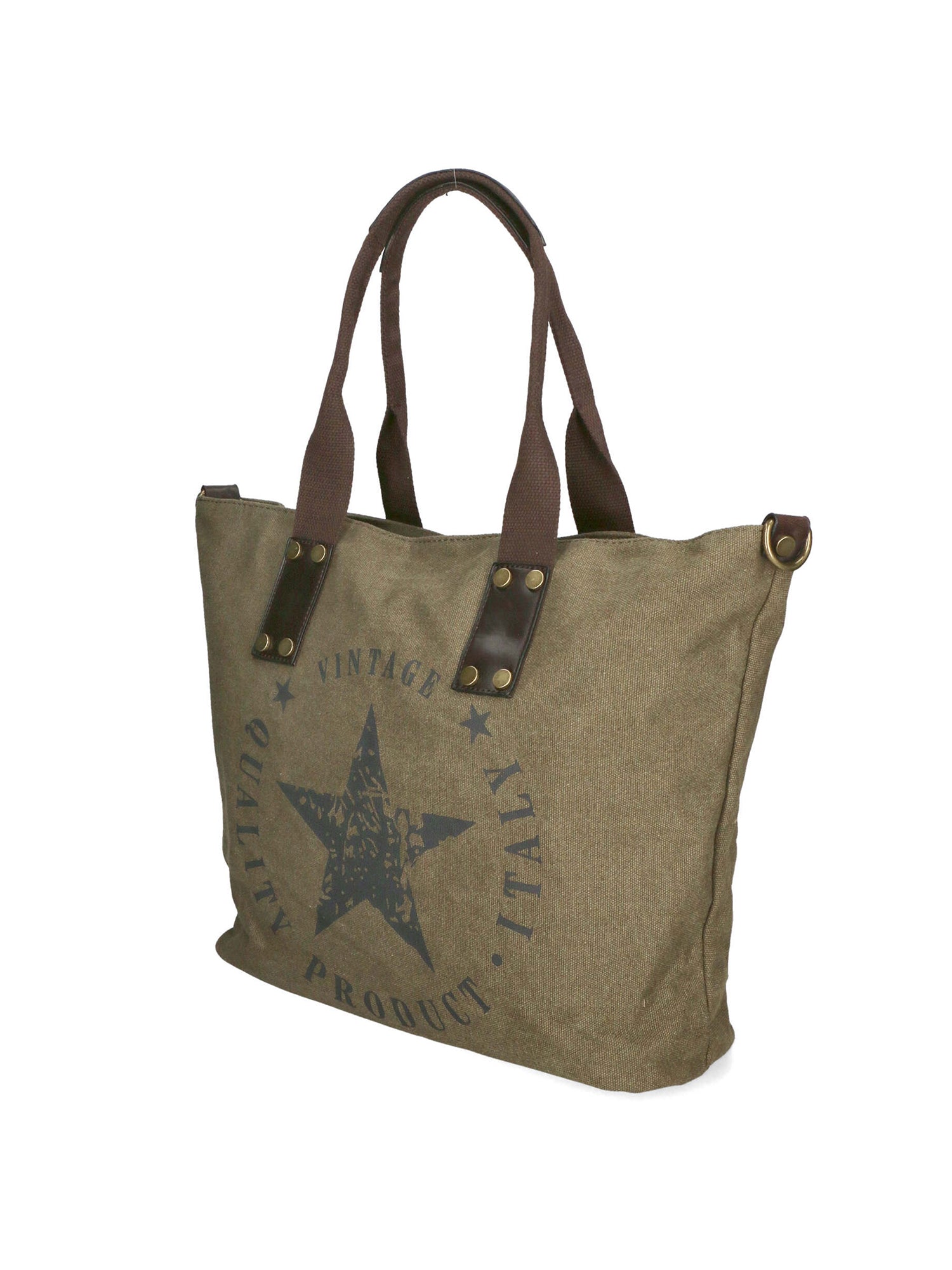 Sabrina Borsa a mano da donna 100% poliestere 8152-MILITARE Gave Lux