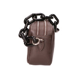 Barbara Borsa a spalla da donna Vera pelle 05706-D23 T.MORO DARK BROWN Gave Lux