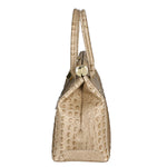 Deborah Borsa a mano da donna Pelle Croco Stampata 7727-C40 TAUPE SCURO DARK TAUPE Gave Lux