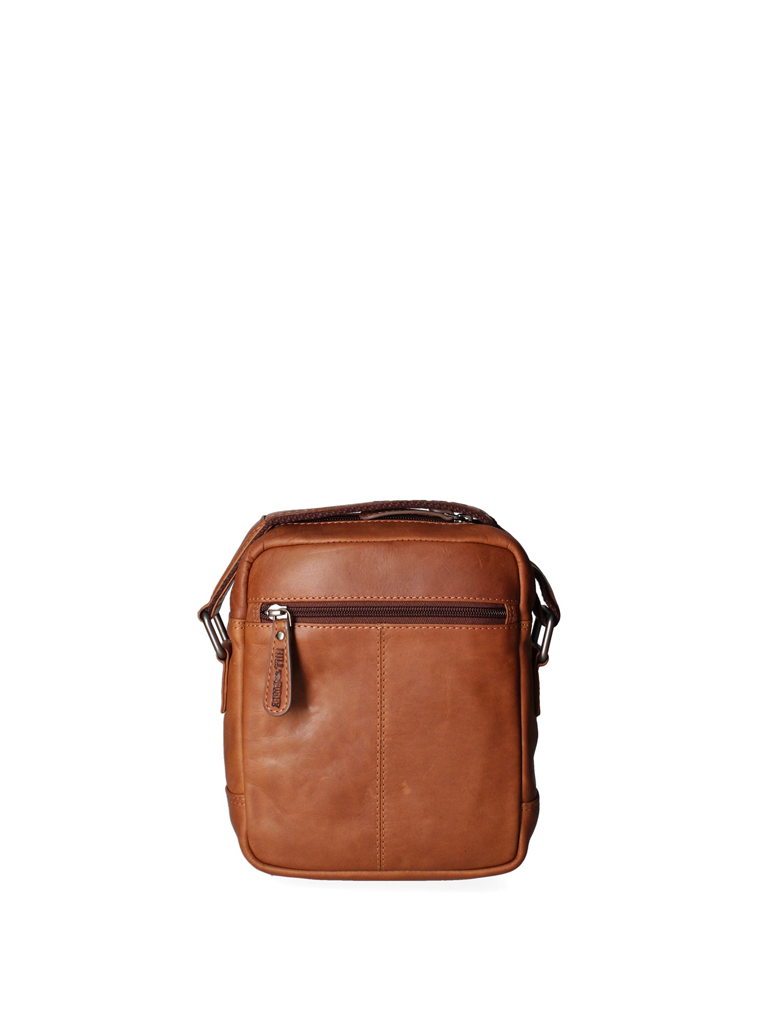 Borsa a tracolla da uomo 100% vera pelle HILB-HT06-CUOIO Hill Burry