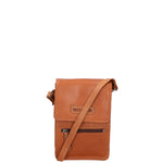 Borsa a tracolla uomo in vera pelle RFID HILB-2632-CUOIO Hill Burry