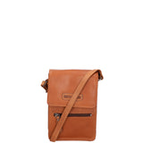 Borsa a tracolla uomo in vera pelle RFID HILB-2632-CUOIO Hill Burry
