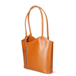 Fabiola Borsa a spalla da donna 100% pelle 9039-CUOIO COGNAC Gave Lux