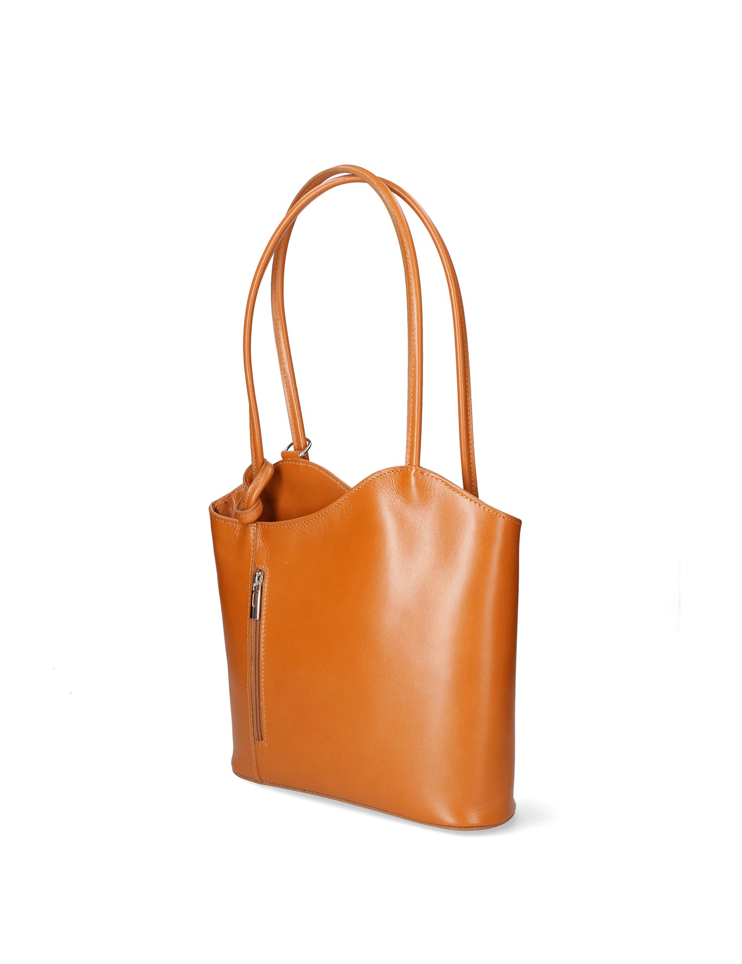 Fabiola Borsa a spalla da donna 100% pelle 9039-CUOIO COGNAC Gave Lux