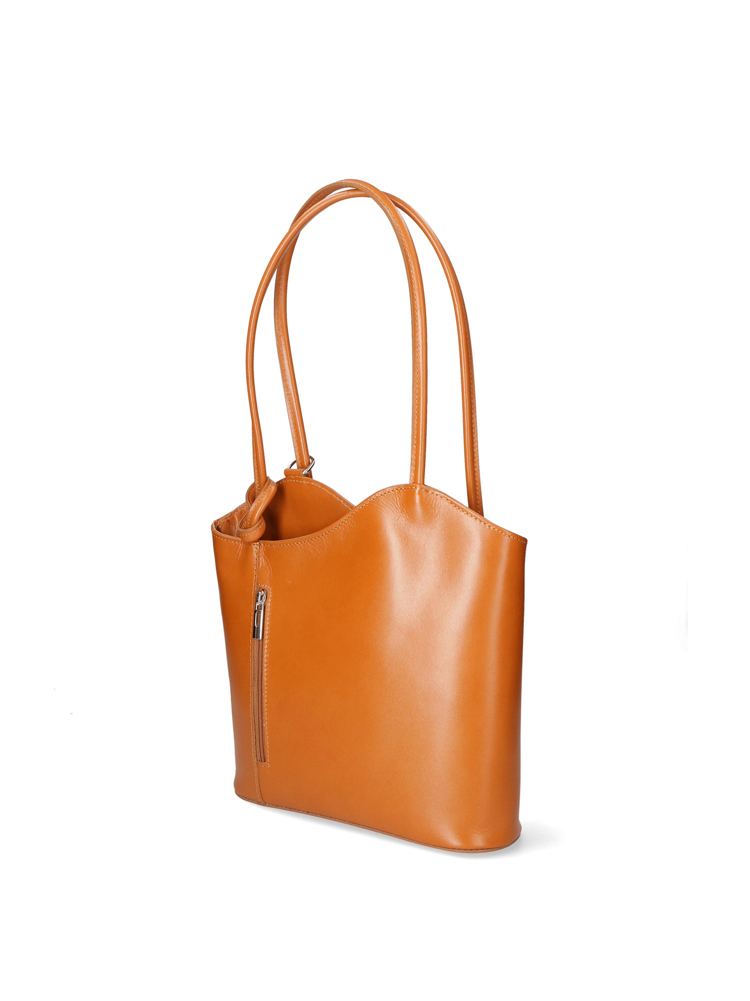 Fabiola Borsa a spalla da donna 100% pelle 9039-CUOIO COGNAC Gave Lux