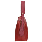 Vivienne Borsa a spalla da donna Vera pelle 06674-D10 RUBINO + D34 BORD Gave Lux