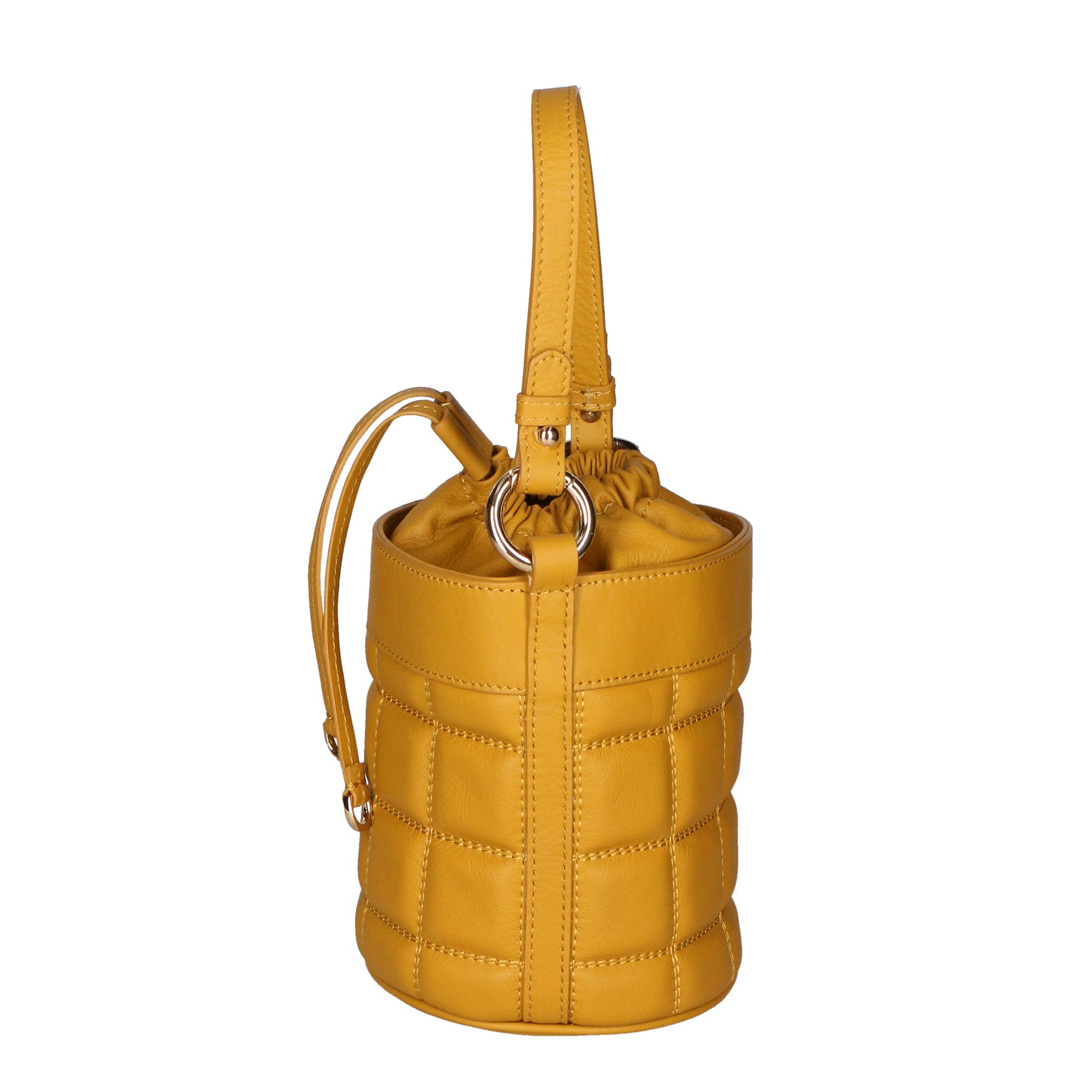 Borsa a mano da donna Vera pelle artigianale MYB-6010-FW-36 SENAPE My Best Bag
