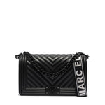 Borsa a mano da donna 100% PVC FLAT M-BLACK Marc Ellis