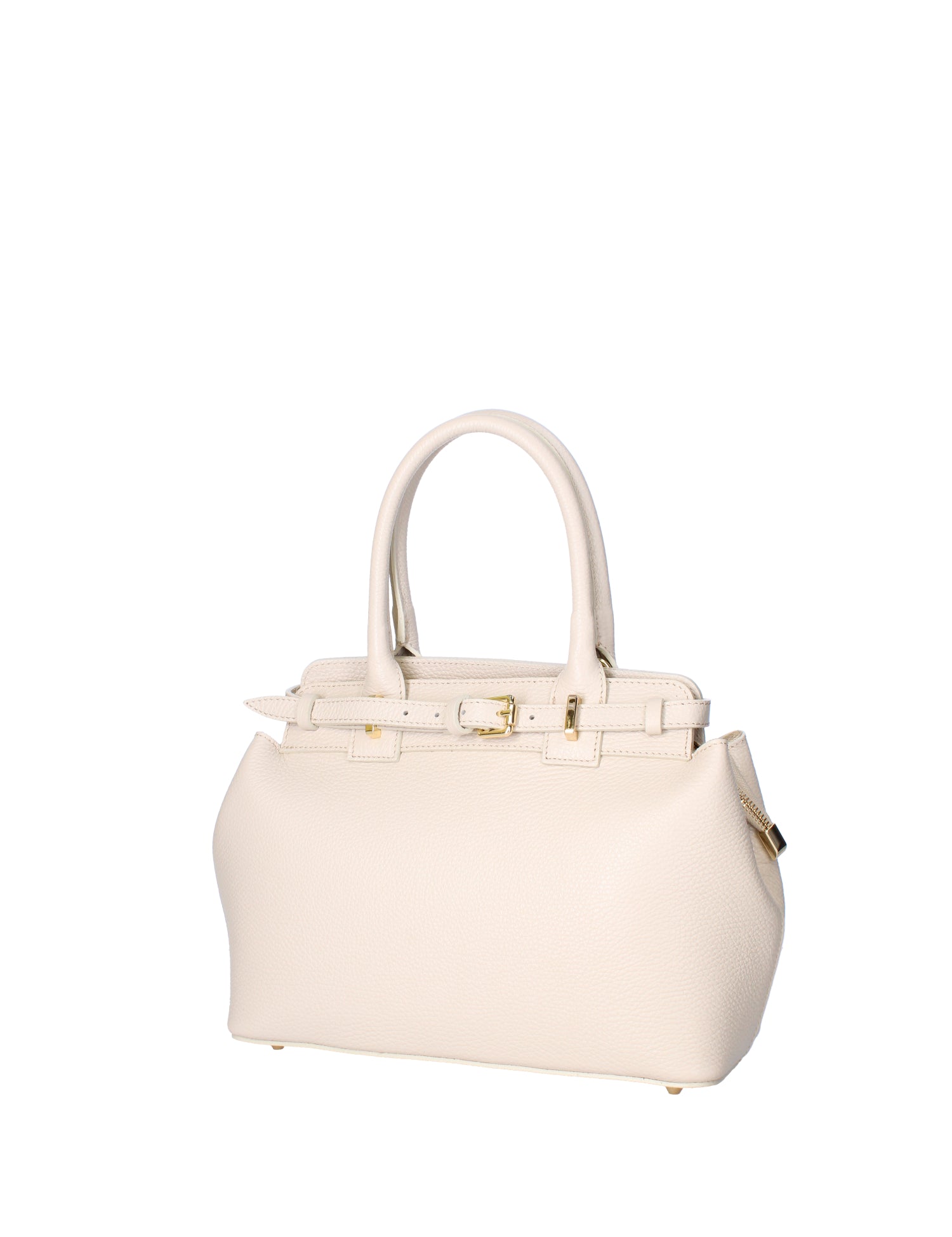 Borsa a mano da donna Vera Pelle 07146-D37 LATTE Viola Castellani