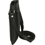 Borsa a tracolla da uomo Vera pelle RFID HILB-3098-NERO Hill Burry