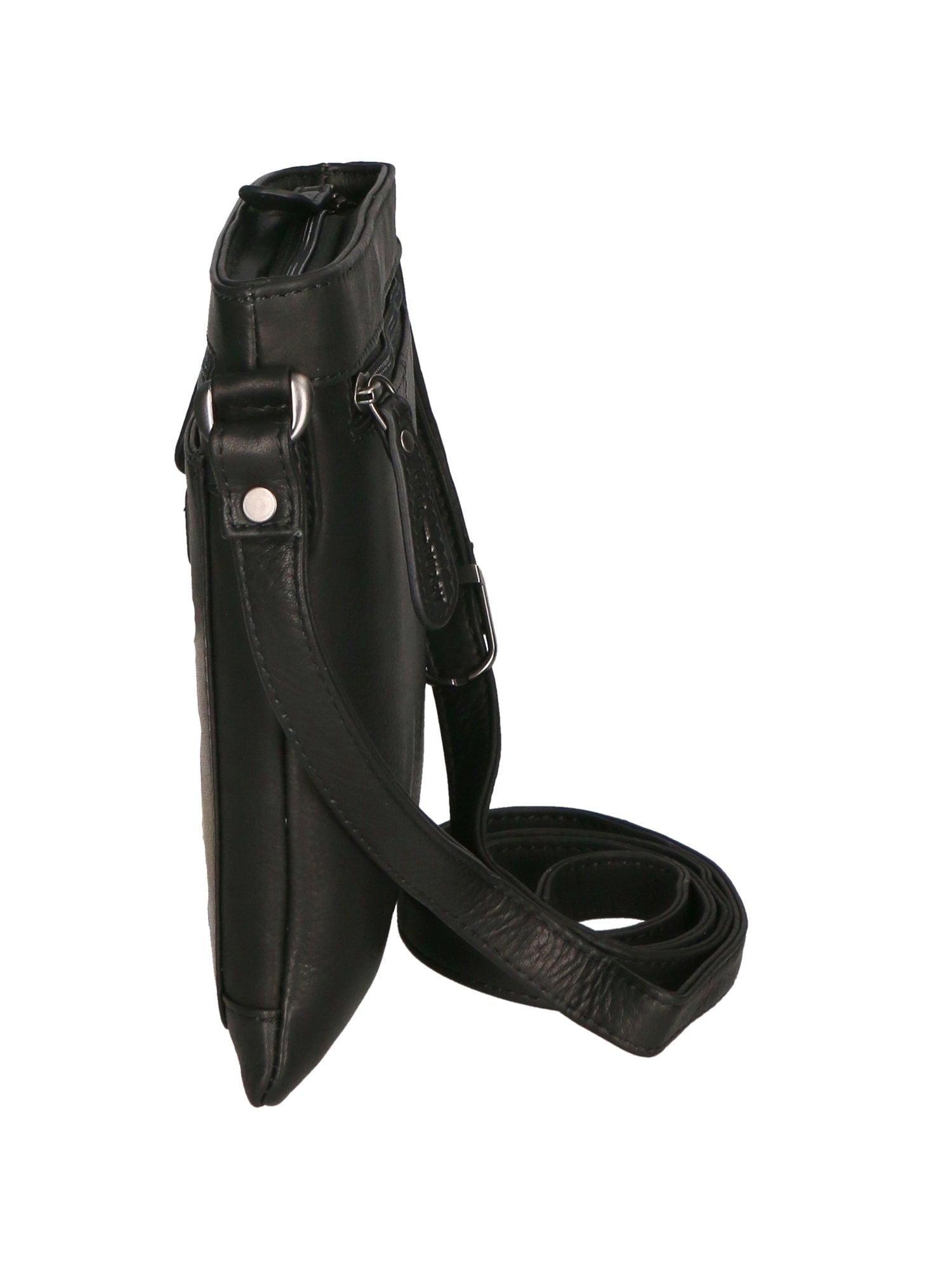 Borsa a tracolla da uomo Vera pelle RFID HILB-3098-NERO Hill Burry