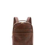 Zaino unisex in vera pelle Made in Italy 100% cotone 4048-TESTA DI MORO Alessia Firenze