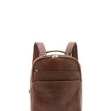 Zaino unisex in vera pelle Made in Italy 100% cotone 4048-TESTA DI MORO Alessia Firenze