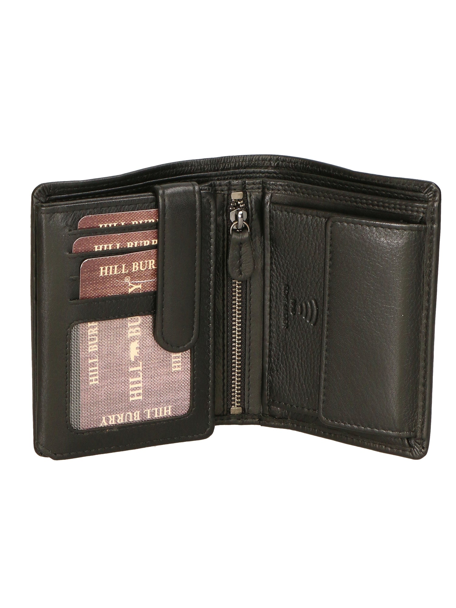 Portafoglio uomo in vera pelle RFID HILB-6702-NERO Hill Burry