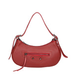 Loredana Borsa a spalla da donna Vera pelle 06548-ROSSO SCURO Gave Lux
