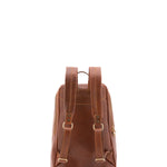 Zaino unisex in vera pelle 100% cotone 4428-MARRONE Alessia Firenze