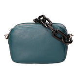 Barbara Borsa a spalla da donna Vera pelle 05706-D33 PETROLIO Gave Lux