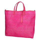Borsa a mano da donna Paglia e pelle MYB-7027-SS-309 FUXIA My Best Bag