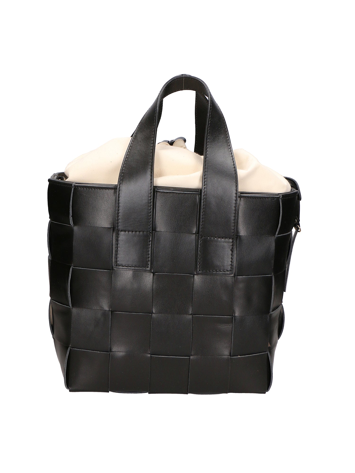 Borsa a mano da donna Vera pelle MYB-7055-SS-NERO+BEIGE My Best Bag