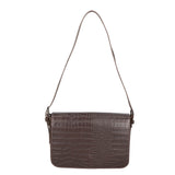 Azzurra Borsa a spalla da donna Vera pelle croco 05699-C23 T.MORO Gave Lux