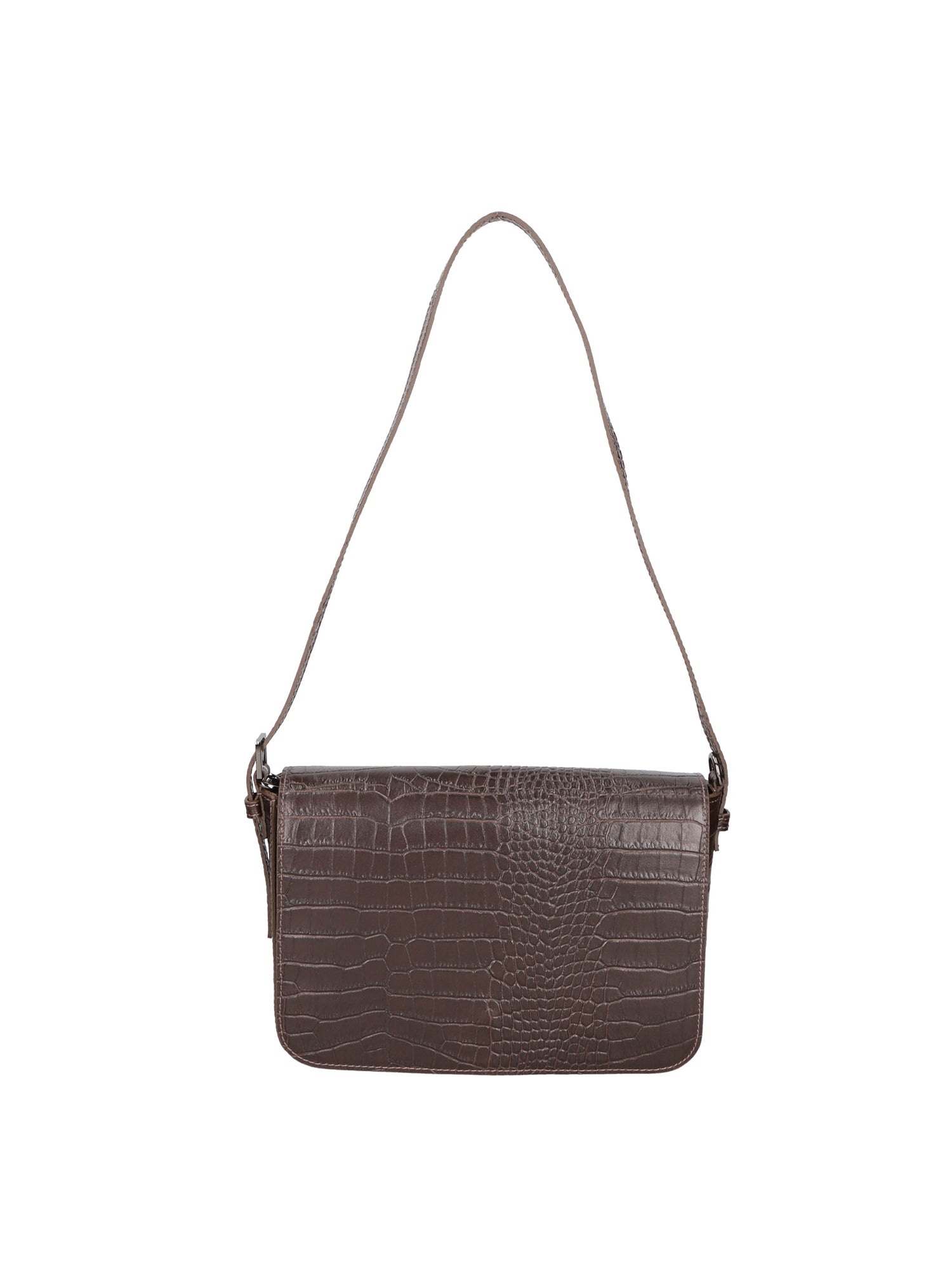 Azzurra Borsa a spalla da donna Vera pelle croco 05699-C23 T.MORO Gave Lux