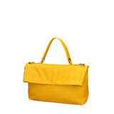 Convertible shoulder bag into a backpack for women in genuine leather Made in Italy 34x21x12 cm