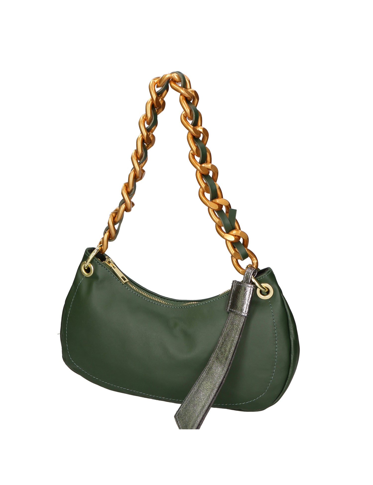 Ferrara Borsa a spalla da donna Vera pelle 05461-S14 VERDE SCURO L020 FERRO Gave Lux