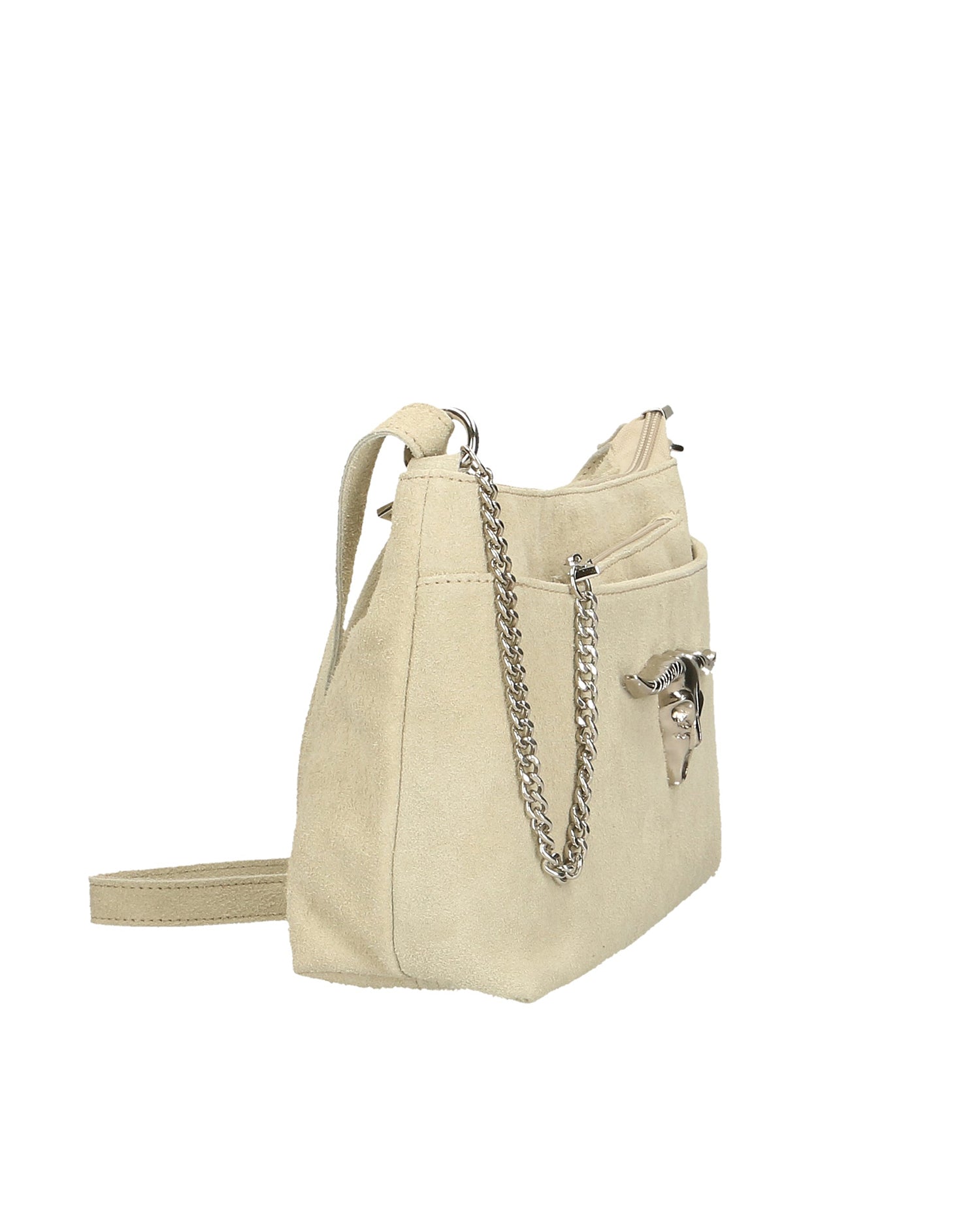 Embera Elite Borsa a tracolla donna Vera pelle scamosciata 8650-BEIGE Gave Lux