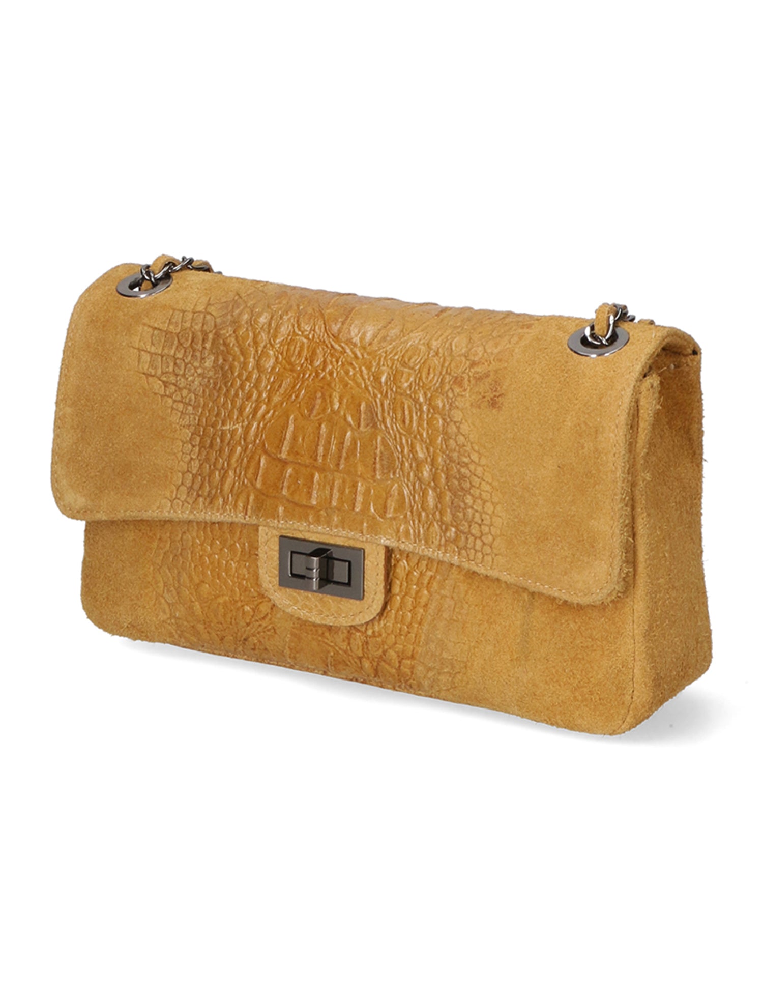 Edvige Borsa a spalla da donna Pelle Croco Stampata 80045-CUOIO Gave Lux