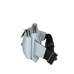 Aisha 04733-D92 CELESTE HEAVENLY Marsupio da donna in vera pelle + canvas Gave Lux