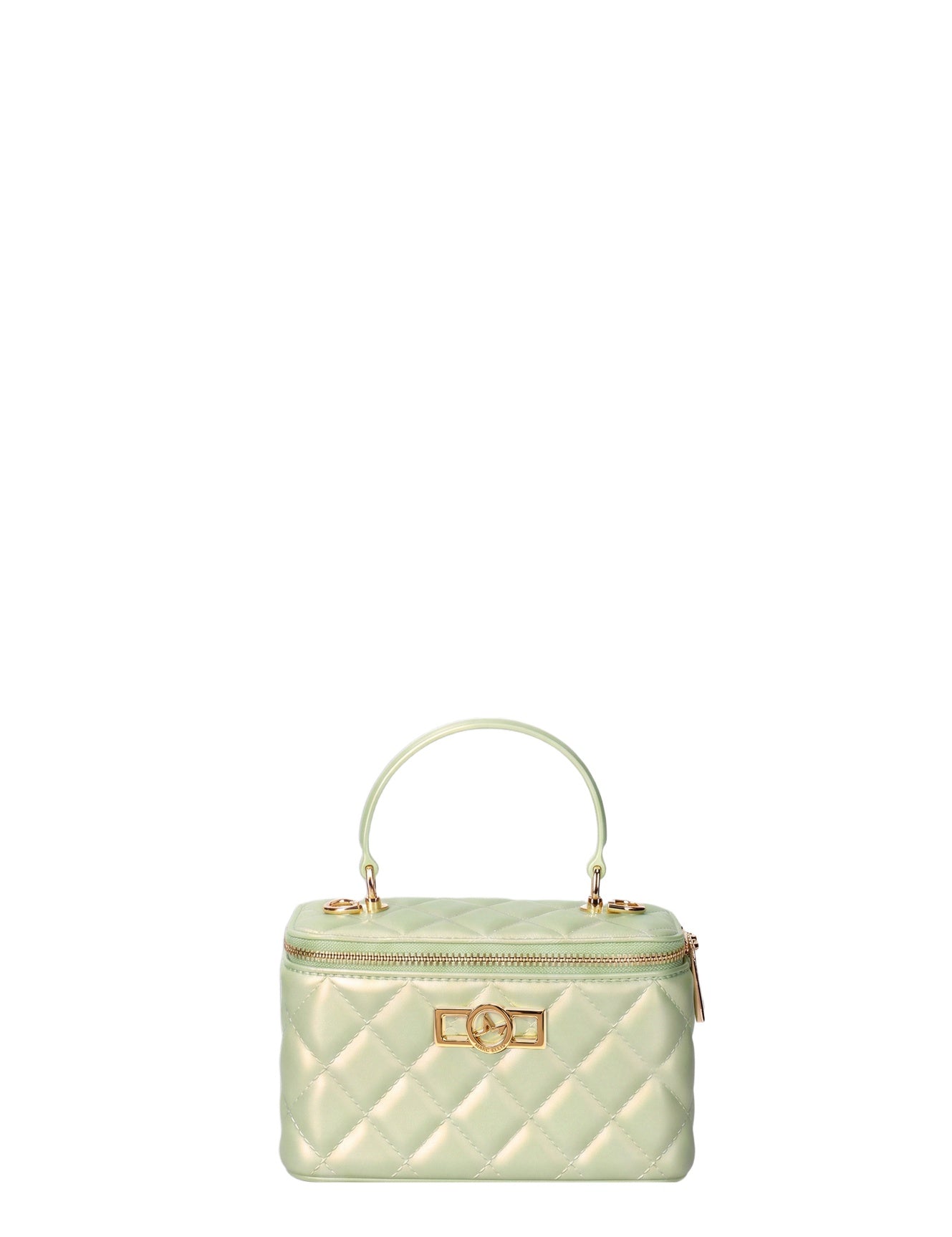 Borsa a Spalla in 100% Pu Vegan Leather Oro