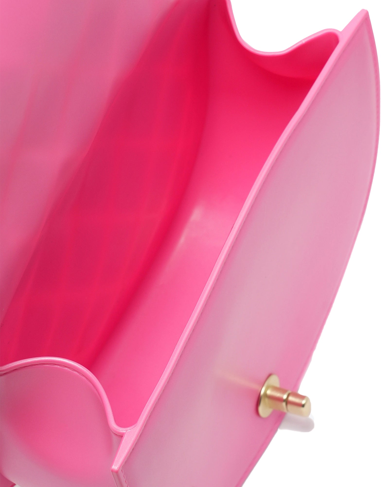 Borsa a mano da donna 100% PVC FLAT ZOE-AURORA PINK + OFF GOLD Marc Ellis