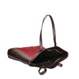 Borsa a mano da donna Pelle e Camoscio MYB-6023-FW-04121 BORDO My Best Bag