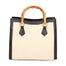 Eterea Borsa a mano da donna Misto pelle e tessuto 05097-142+D28 NERO Gave Lux