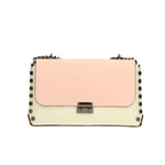 Vera pelle 8641-BEIGE+ROSA Borsa a tracolla da donna Evanthe Pro Gave Lux