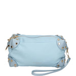 Borsa a tracolla da donna 100% pelle MYB-7013-SS-CIELO G1+P631 CIELO My Best Bag