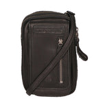 Borsa a tracolla da uomo Vera pelle RFID HILB-15073-NERO Hill Burry