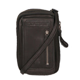 Borsa a tracolla da uomo Vera pelle RFID HILB-15073-NERO Hill Burry