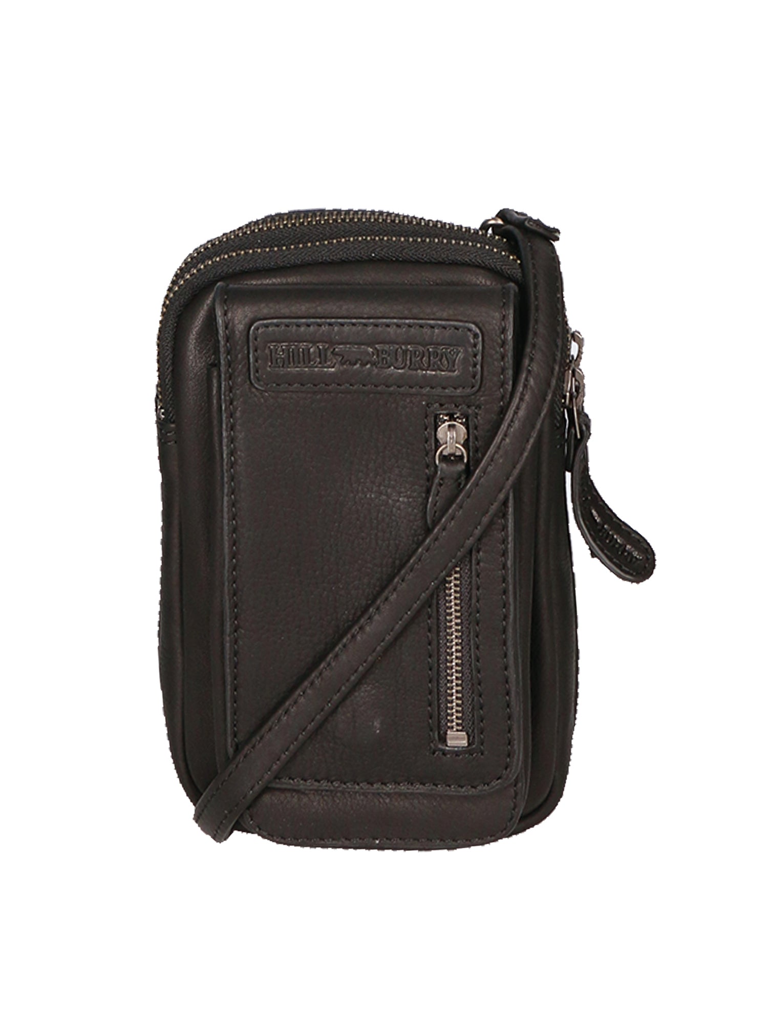 Borsa a tracolla da uomo Vera pelle RFID HILB-15073-NERO Hill Burry