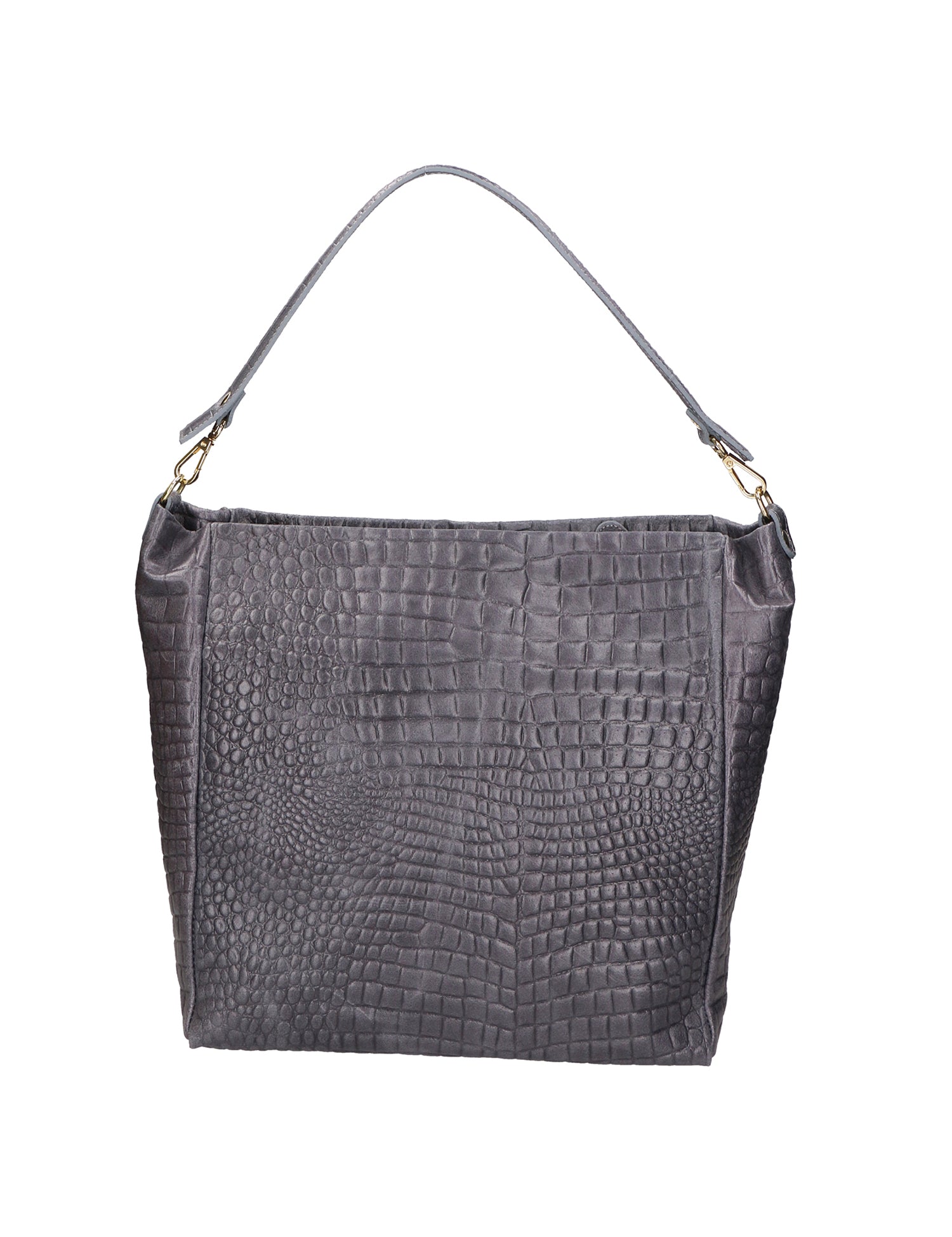 Valtera Borsa a spalla da donna Vera pelle 06500-042 GRIGIO SCURO Gave Lux