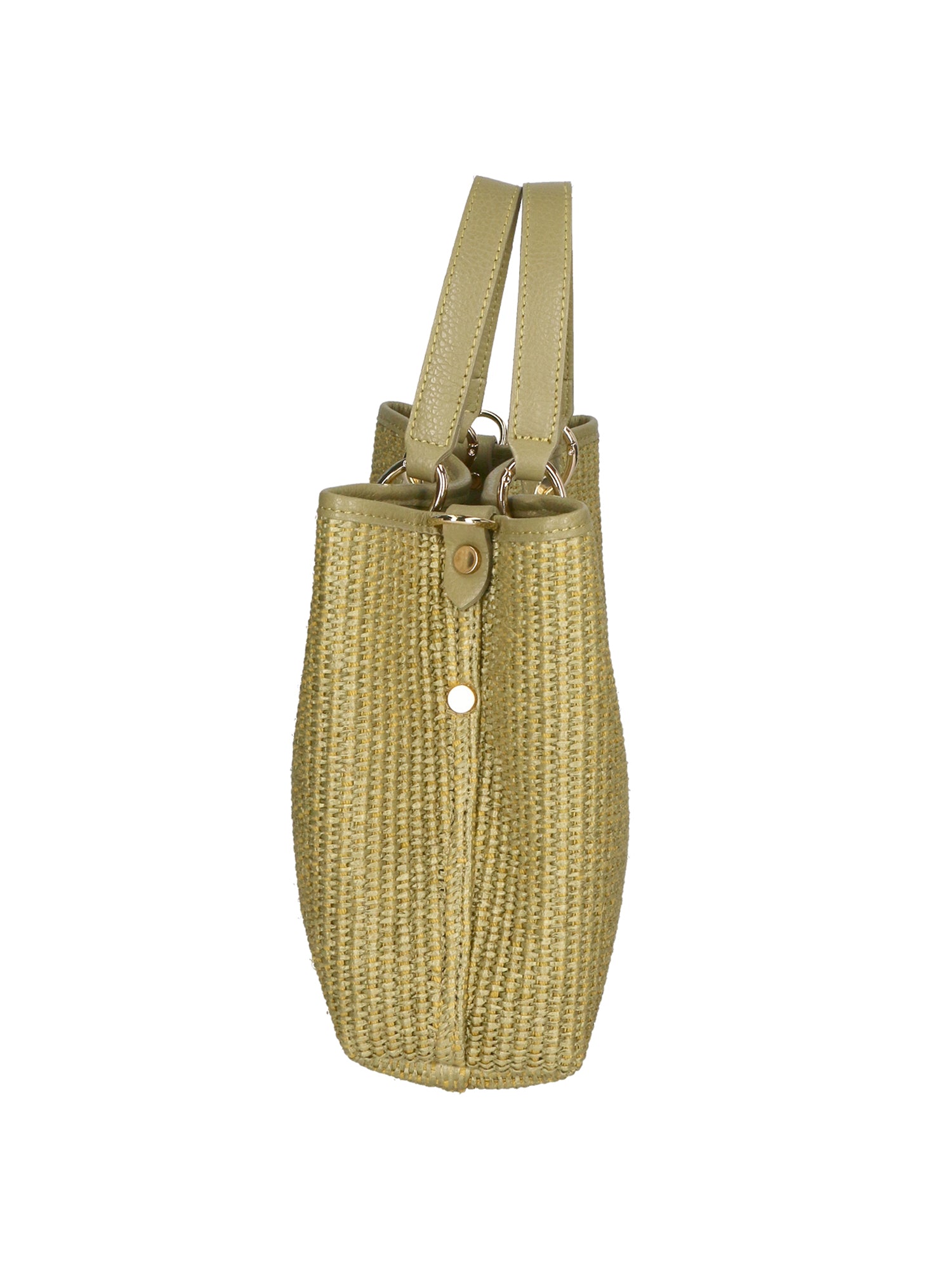 Borsa a mano da donna Paglia & Pelle MYB-05167-SS-467+D105 LIME My Best Bag