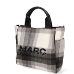 Borsa a mano da donna Lana e Tessuto MARC-BAG-TARTAN-GLACIER GRAY Marc Ellis