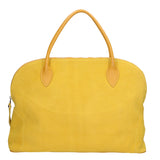 Borsa a mano da donna 100% pelle scamosciata MYB-6014-FW-0510 SENAPE My Best Bag