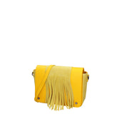 Soleada Borsa a tracolla da donna Vera pelle 8918-GIALLO Gave Lux