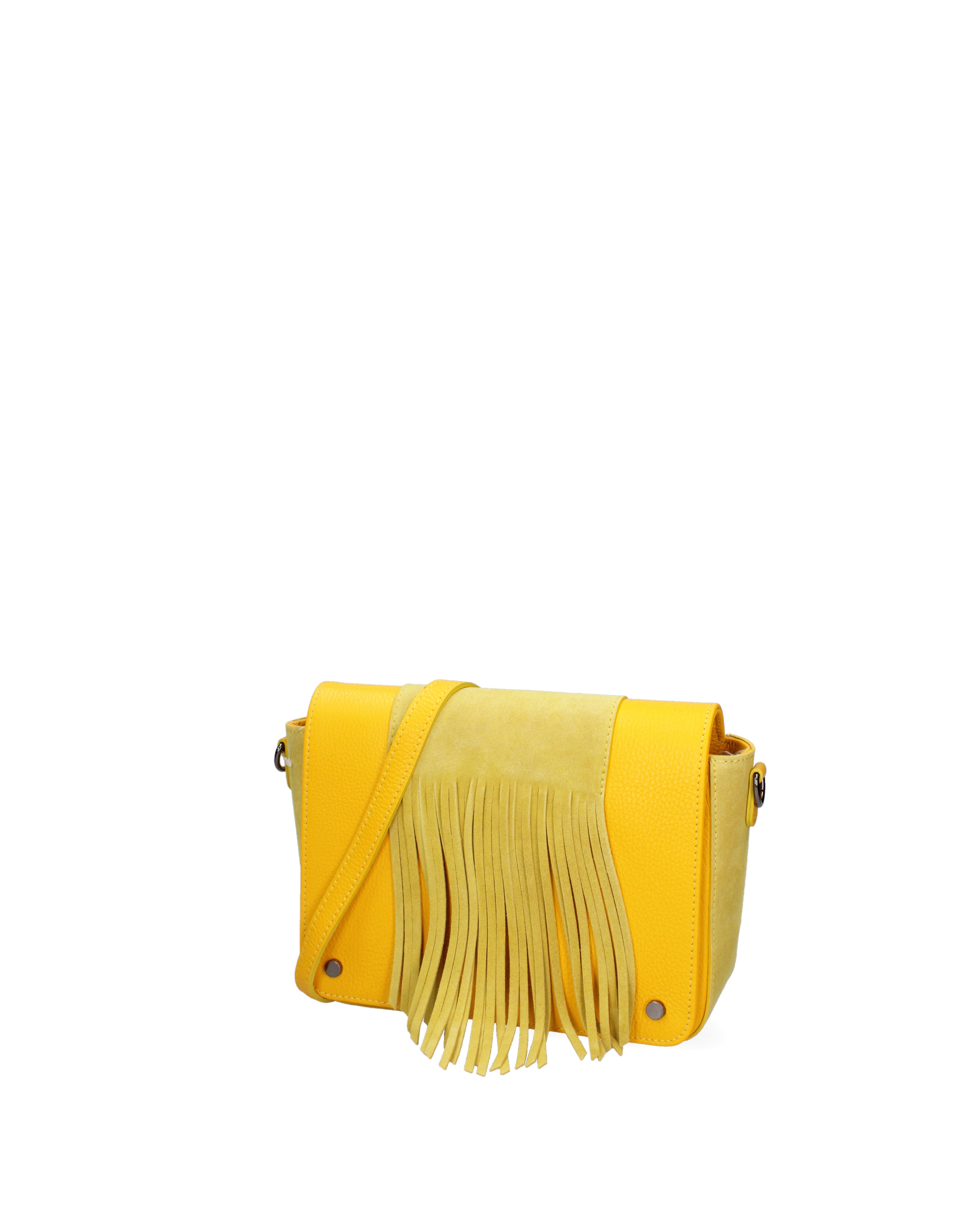 Soleada Borsa a tracolla da donna Vera pelle 8918-GIALLO Gave Lux