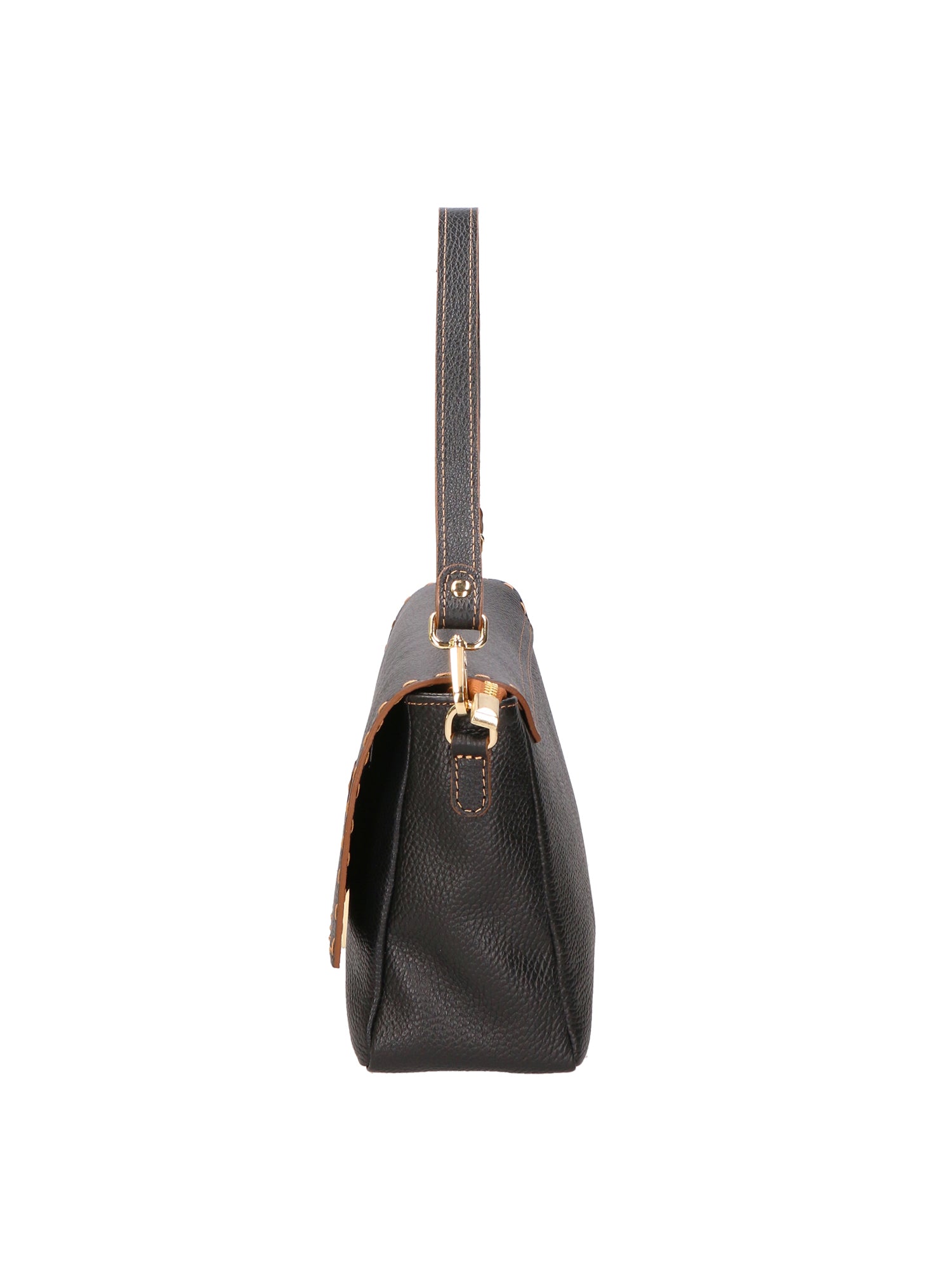 Walda Borsa a spalla da donna Vera pelle 06868-D28 NERO Gave Lux