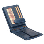 Portafoglio uomo in vera pelle RFID HILB-6404-BLU Hill Burry