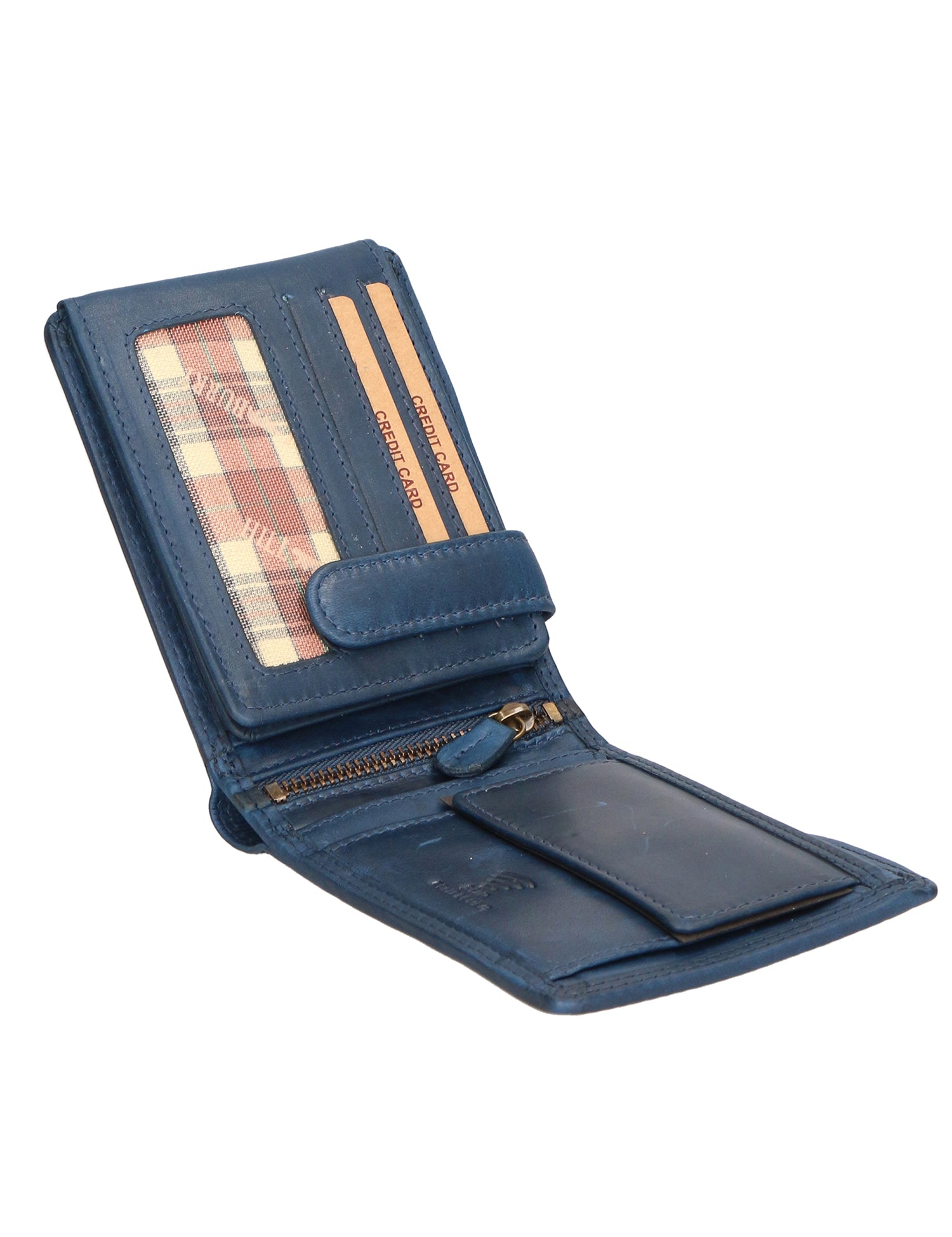 Portafoglio uomo in vera pelle RFID HILB-6404-BLU Hill Burry