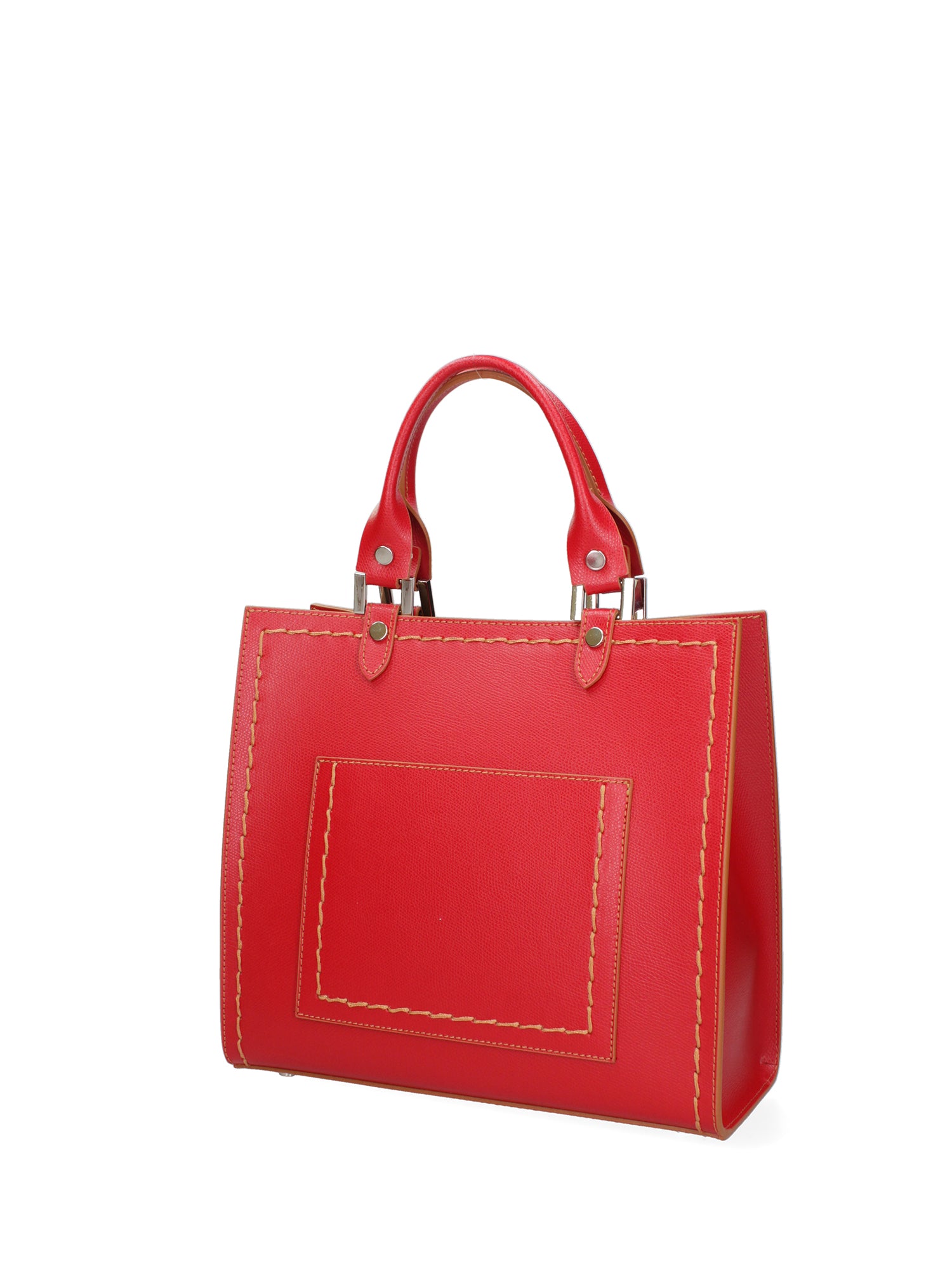 Borsa a mano da donna 100% vera pelle 07262-P 614 ROSSO FERRARI Roberta Rossi