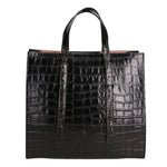 Borsa a mano da donna Vera pelle croco MYB-7004-SSCOCCO-C28 NERO My Best Bag